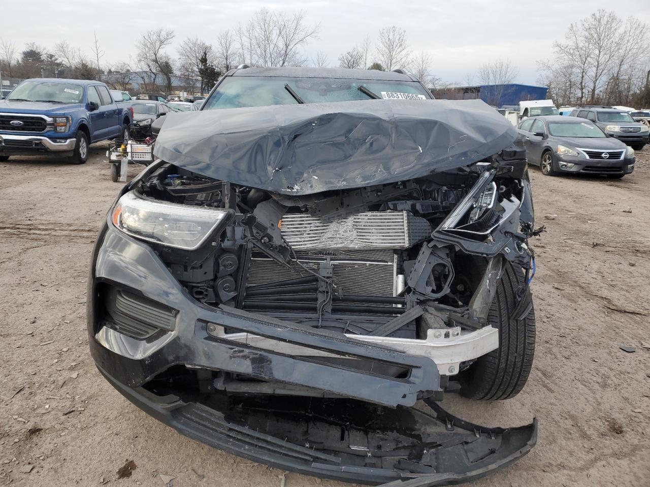 2021 Ford Explorer VIN 1FMSK8DH7MGA99331 Copart auction photo, front end damage thumbnail 5