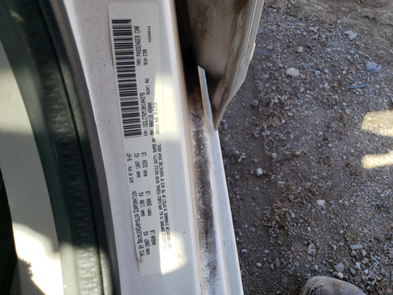 2008 Dodge Avenger VIN 1B3LC76M18N104276 Copart auction photo, mechanical damage thumbnail 12