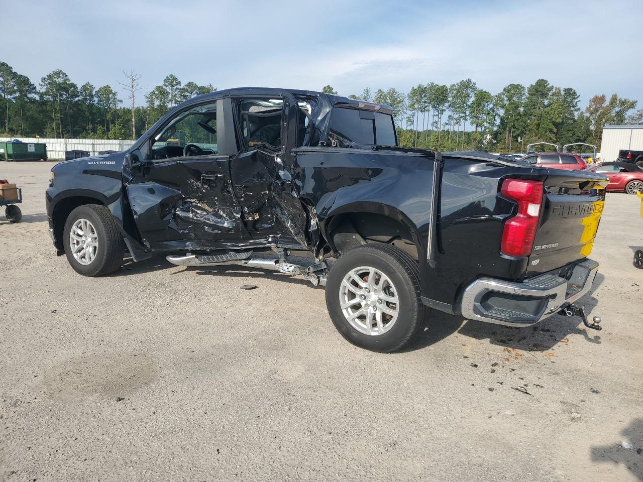 2019 Chevrolet Silverado VIN 1GCPWCED7KZ386067 Copart auction photo, side damage thumbnail 2