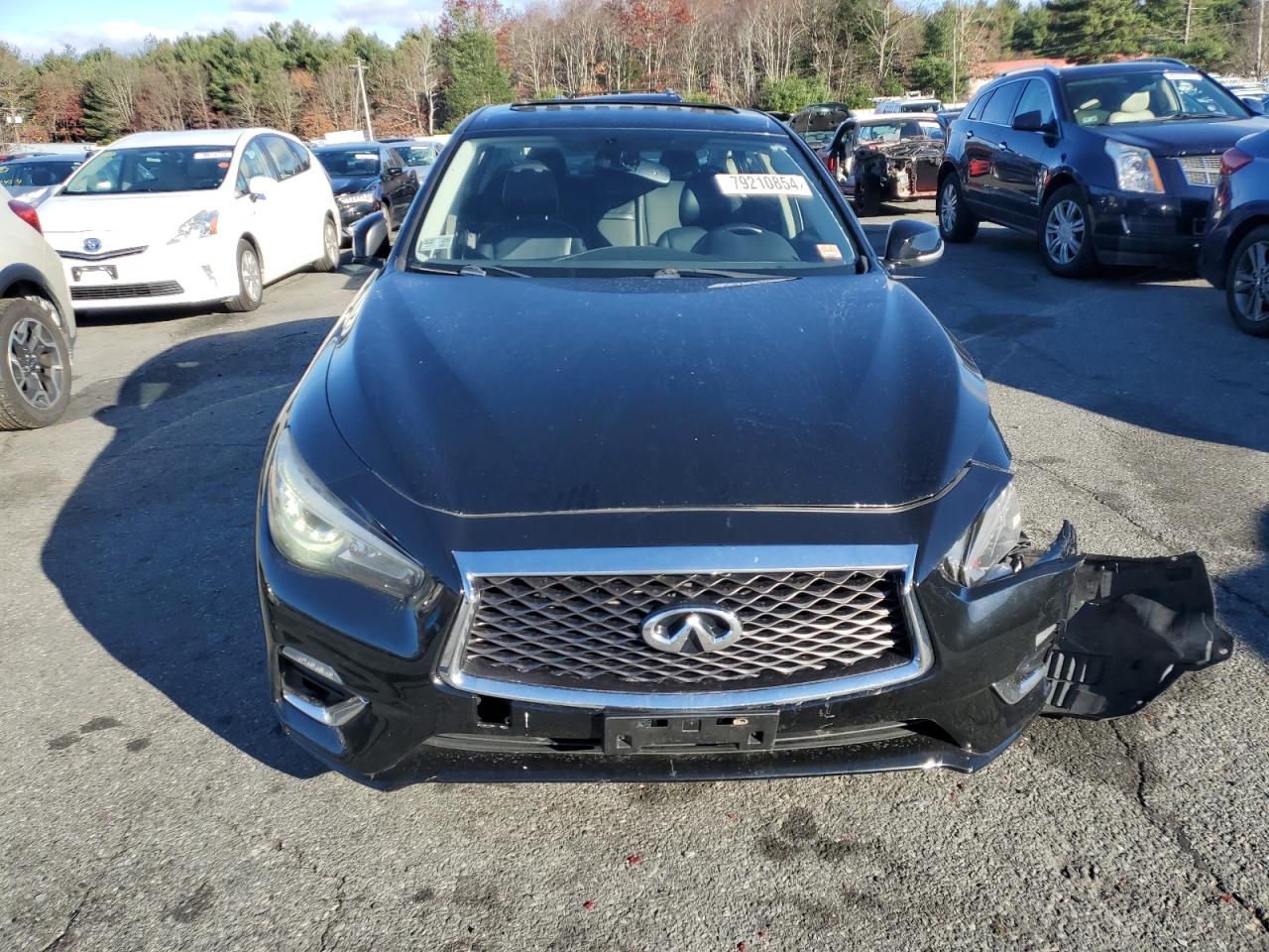 2018 Infiniti Q50 VIN JN1EV7AR2JM442482 Copart auction photo, front end / undercarriage damage thumbnail 5