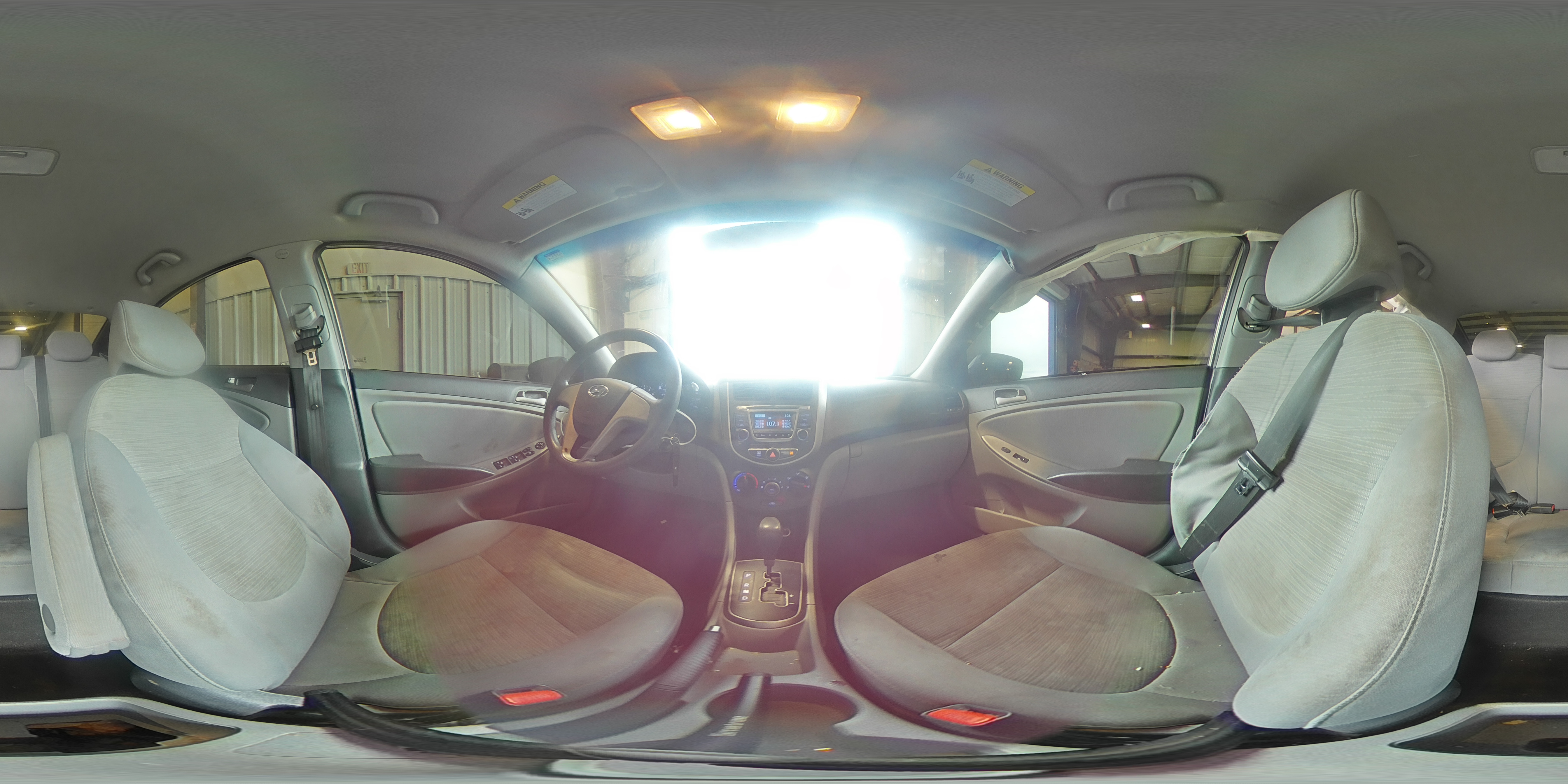 2017 Hyundai Accent VIN KMHCT4AE8HU366696 Copart auction photo, side / rear end damage thumbnail 12