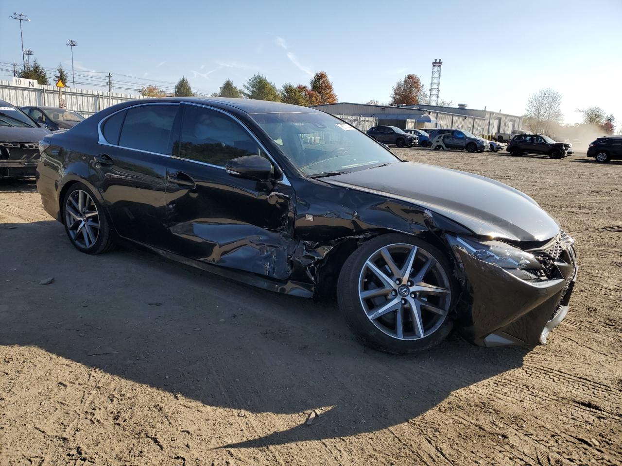 2017 Lexus GS VIN JTHCZ1BL0HA005283 Copart auction photo, side / undercarriage damage thumbnail 4