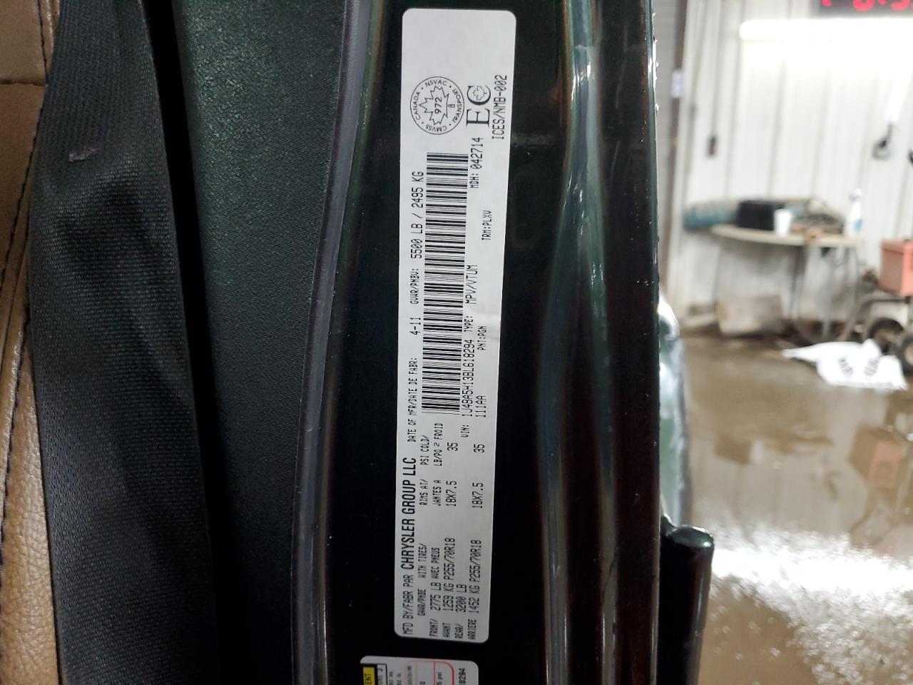 2011 Jeep Wrangler VIN 1J4BA5H13BL618294 Copart auction photo, front end / side damage thumbnail 12