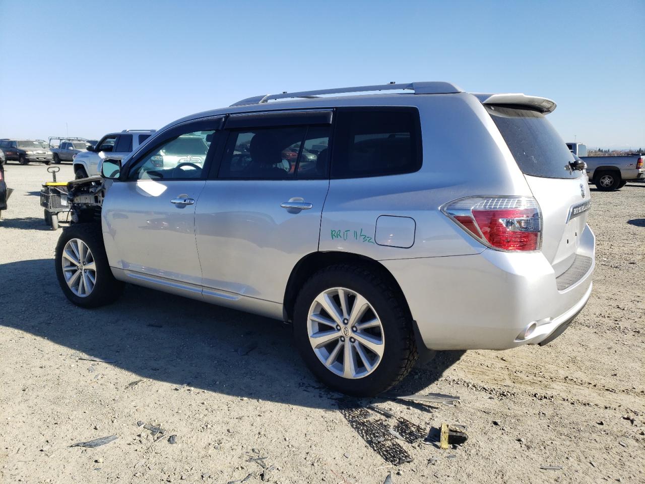 2010 Toyota Highlander VIN JTEJW3EH5A2045987 Copart auction photo, front end / side damage thumbnail 2