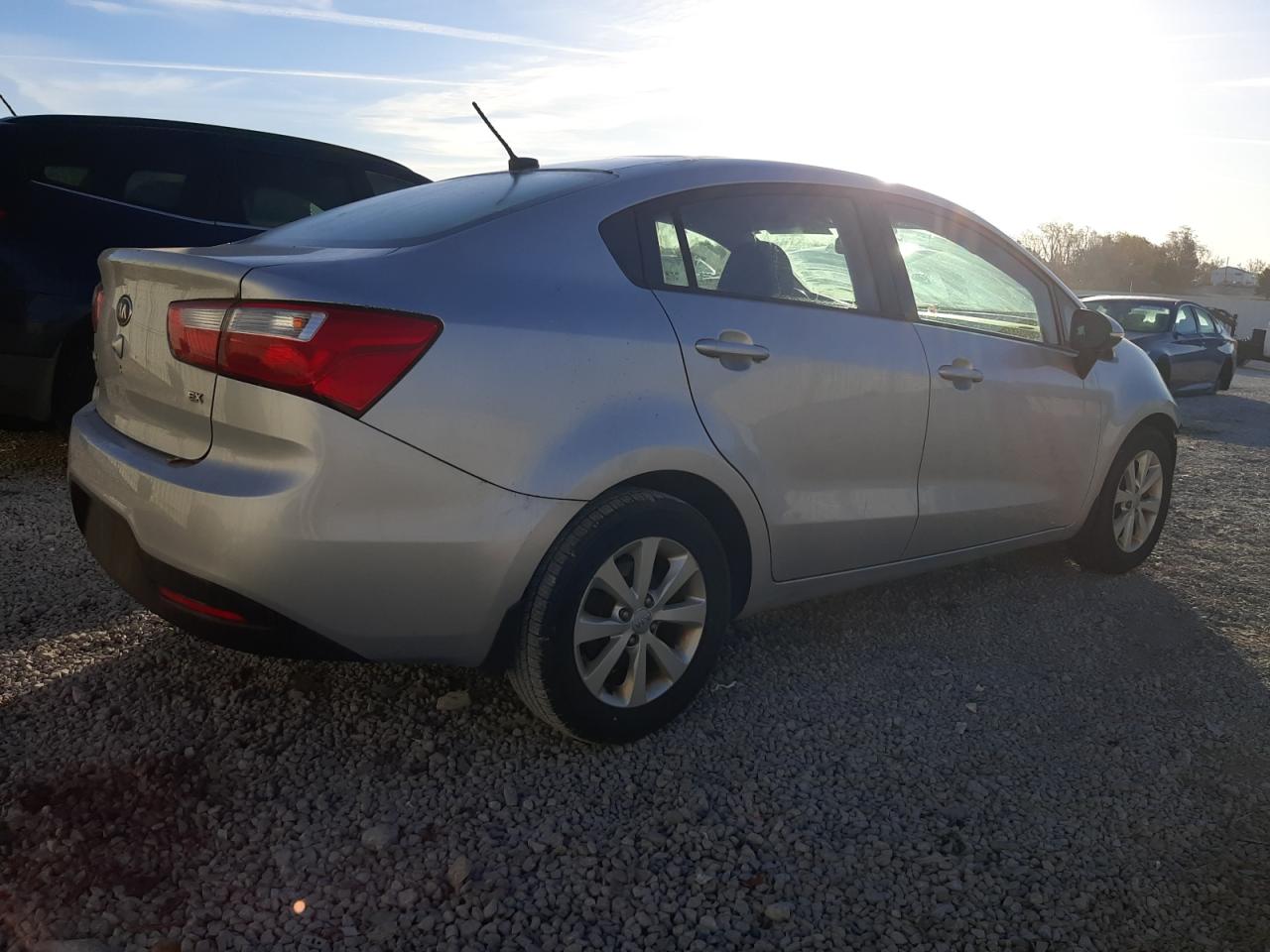 2013 KIA Rio VIN KNADN4A3XD6196029 Copart auction photo, front end damage thumbnail 3