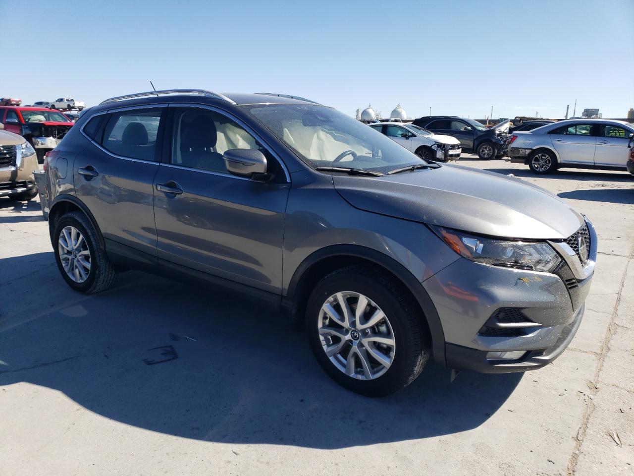 2021 Nissan Rogue VIN JN1BJ1BV0MW322096 Copart auction photo, side / front end damage thumbnail 4