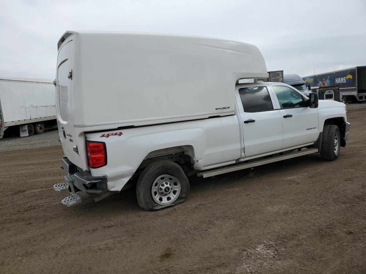 2019 Chevrolet Silverado VIN 1GC4KVCG6KF122363 Copart auction photo, front end / rear end damage thumbnail 3