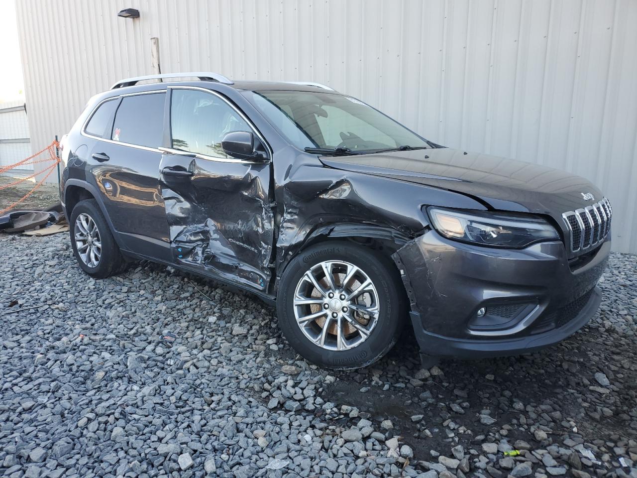 2020 Jeep Grand Cherokee VIN 1C4PJLLB3LD649122 Copart auction photo, side / front end damage thumbnail 4