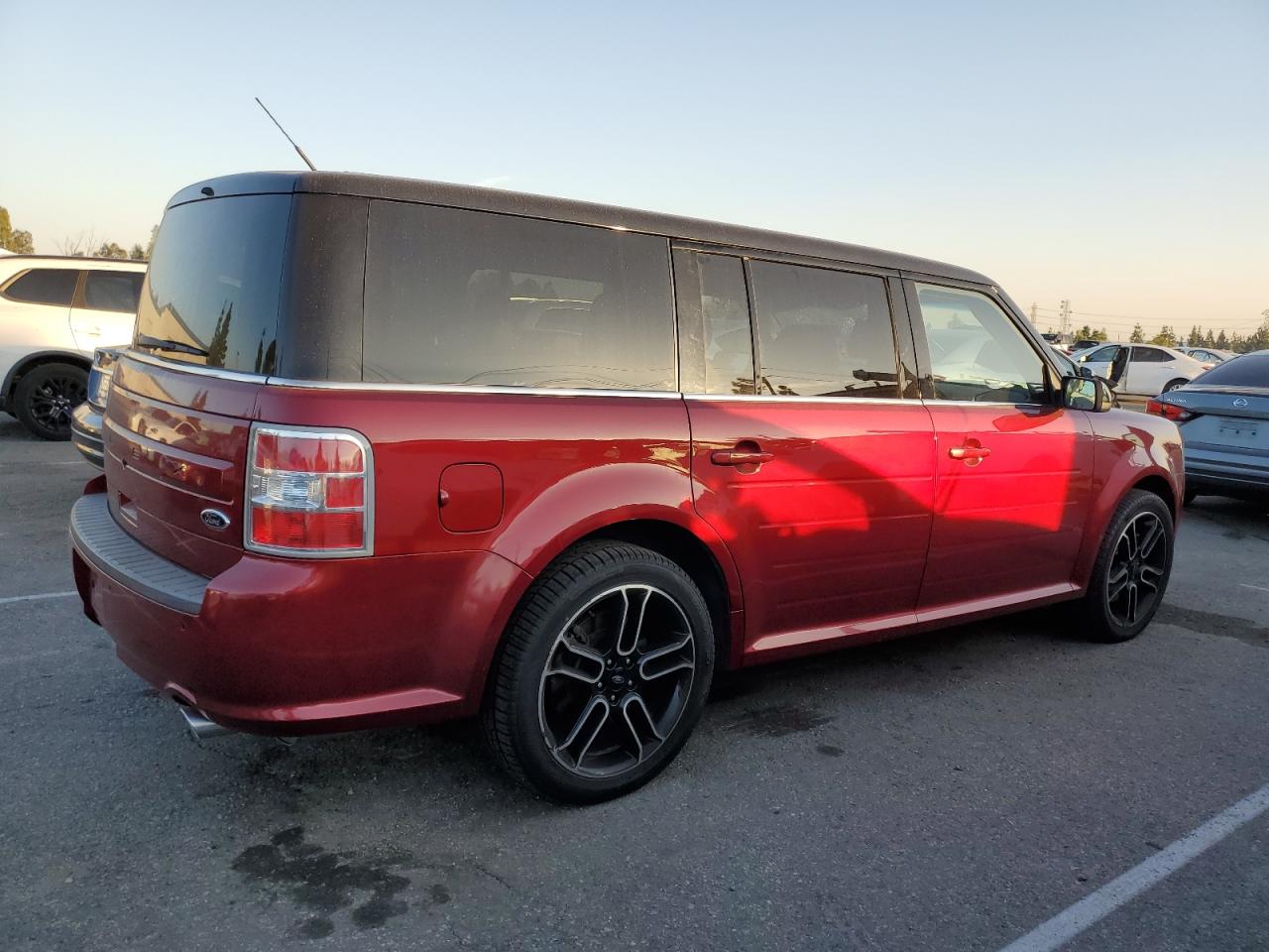 2014 Ford Flex VIN 2FMGK5C89EBD43821 Copart auction photo, all over damage thumbnail 3