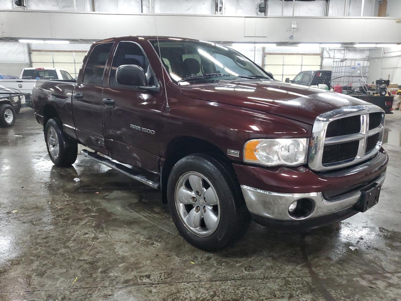 2005 Dodge RAM VIN 1D7HU18DX5S172817 Copart auction photo, side damage thumbnail 4