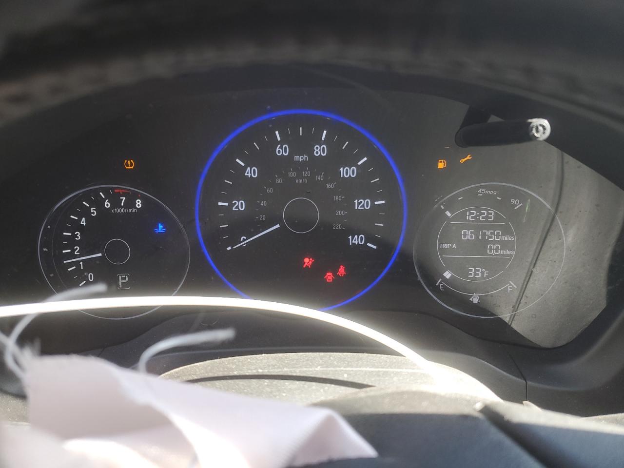 2018 Honda HR-V VIN 3CZRU5H74JM700736 Copart auction photo, front end damage thumbnail 9