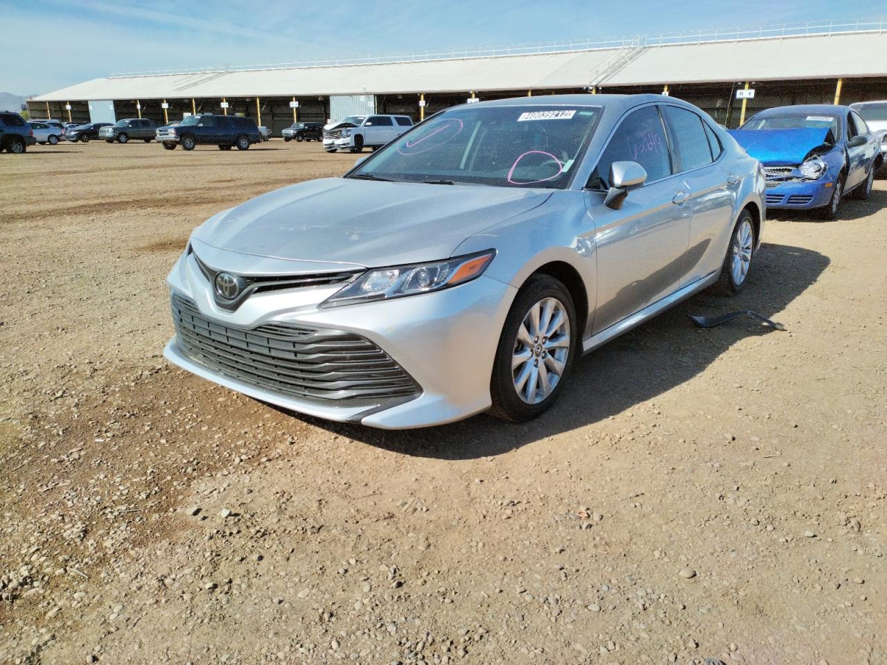 2019 Toyota Camry VIN 4T1B11HK8KU760377 Copart auction photo, side / rear end damage thumbnail 2