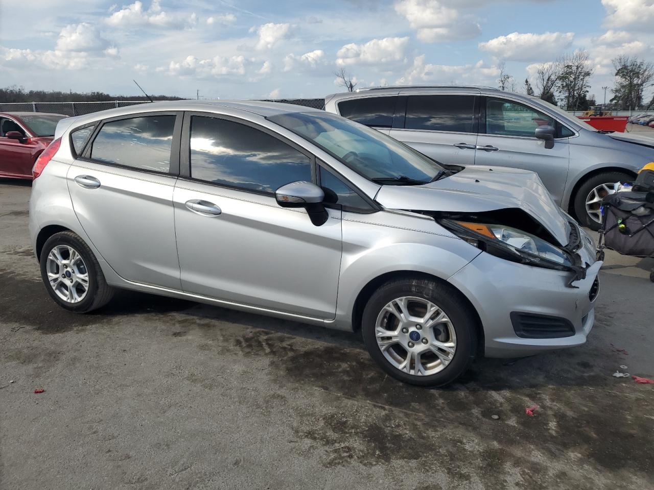 2016 Ford Fiesta VIN 3FADP4EJ1GM103690 Copart auction photo, front end damage thumbnail 4