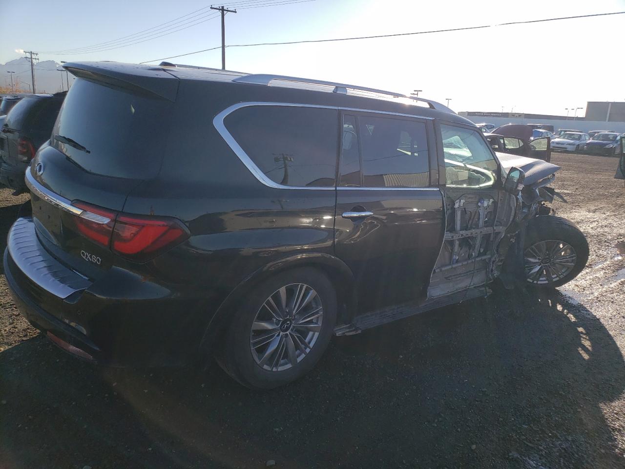 2019 Infiniti QX80 VIN JN8AZ2NEXK9232215 Copart auction photo, all over damage thumbnail 3