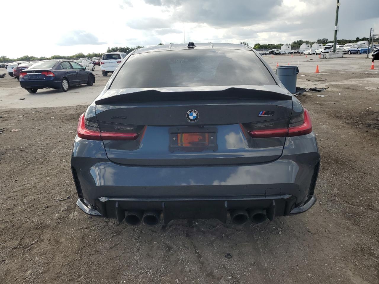 2023 BMW M3 VIN WBS43AY09PFR41188 Copart auction photo, all over damage thumbnail 6