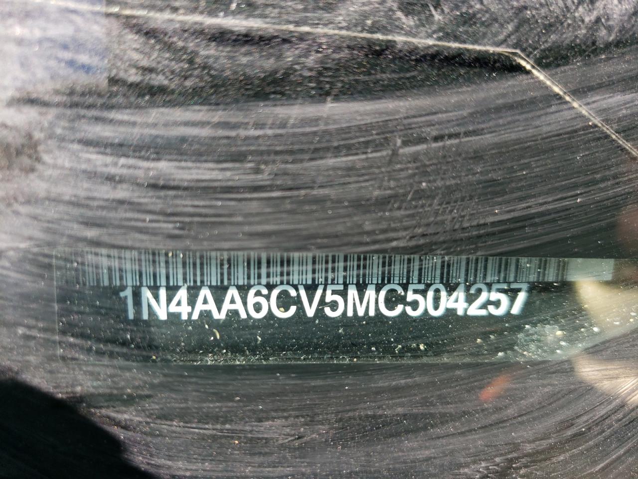 2021 Nissan Maxima VIN 1N4AA6CV5MC504257 Copart auction photo, front end / rear end damage thumbnail 14