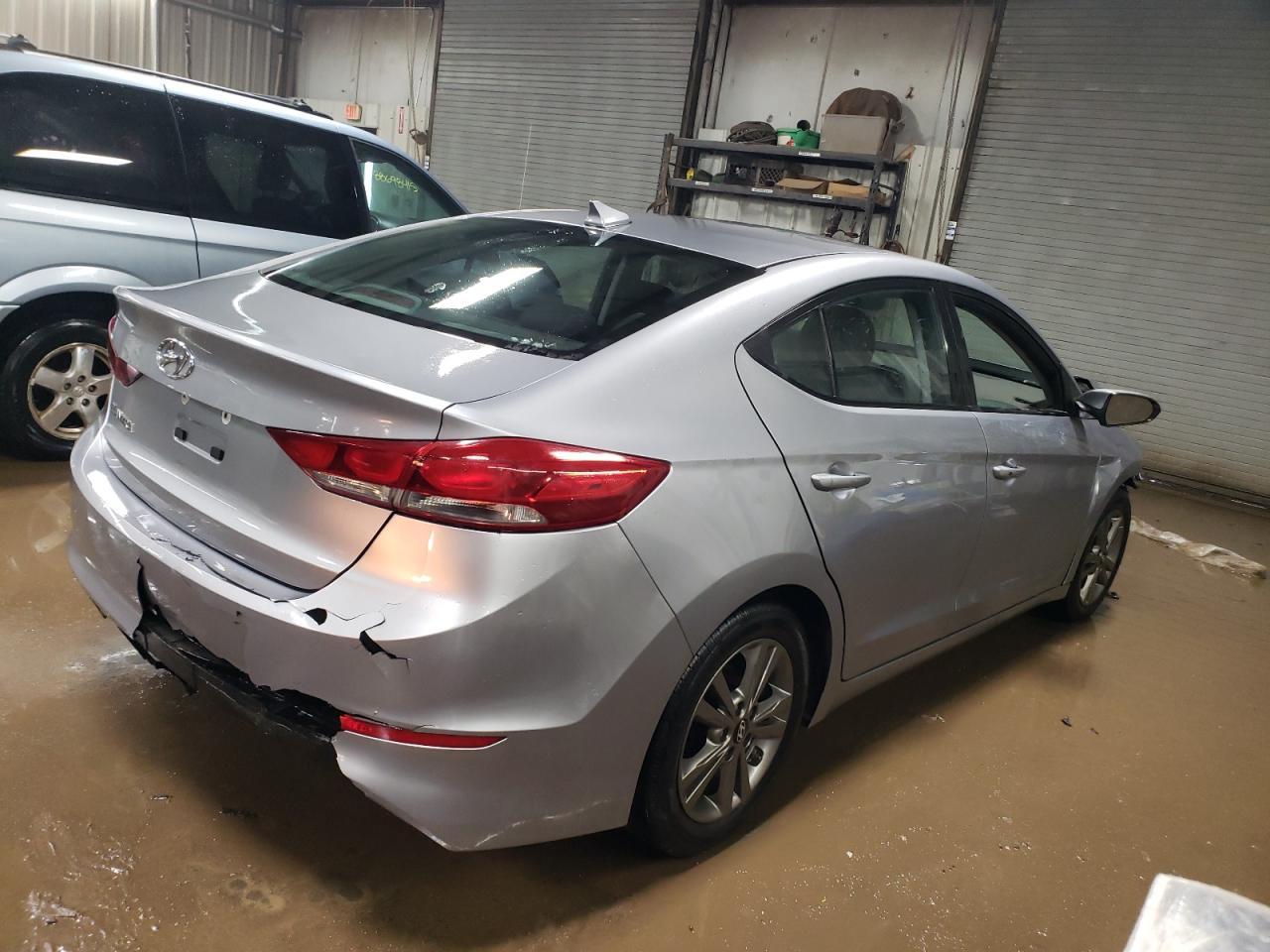 2017 Hyundai Elantra VIN 5NPD84LF7HH184885 Copart auction photo, front end / rear end damage thumbnail 3