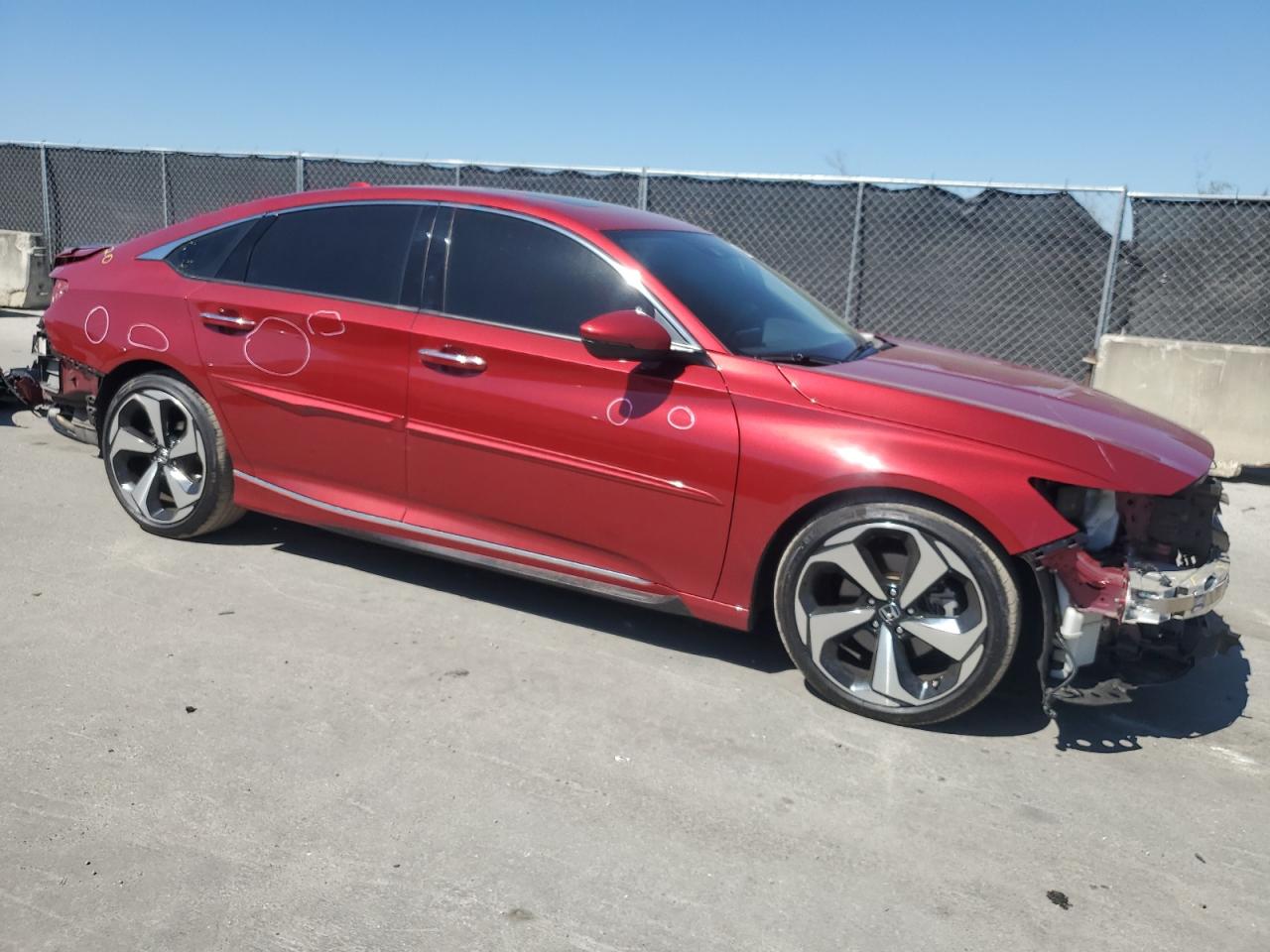 2018 Honda Accord VIN 1HGCV1F93JA066159 Copart auction photo, rear end / front end damage thumbnail 4