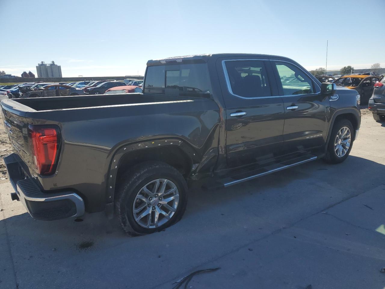 2019 GMC Sierra VIN 1GTP8DED3KZ273197 Copart auction photo, side damage thumbnail 3