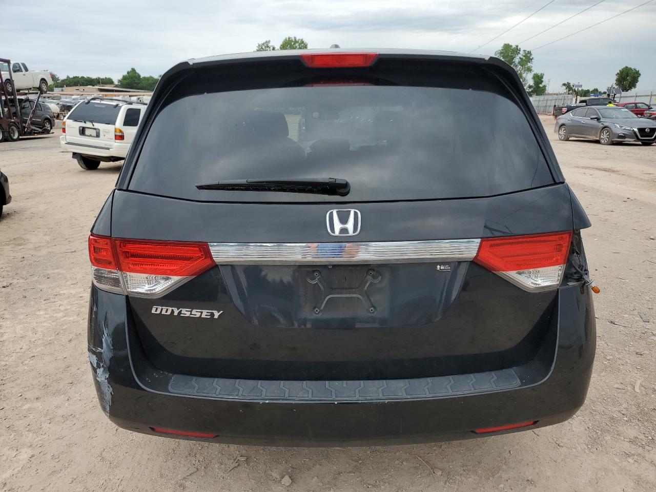 2016 Honda Odyssey VIN 5FNRL5H66GB014694 Copart auction photo, side / rear end damage thumbnail 6