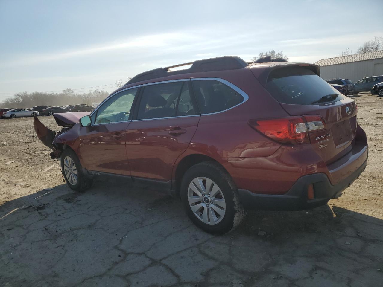 2018 Subaru Outback VIN 4S4BSAFC5J3327869 Copart auction photo, front end damage thumbnail 2