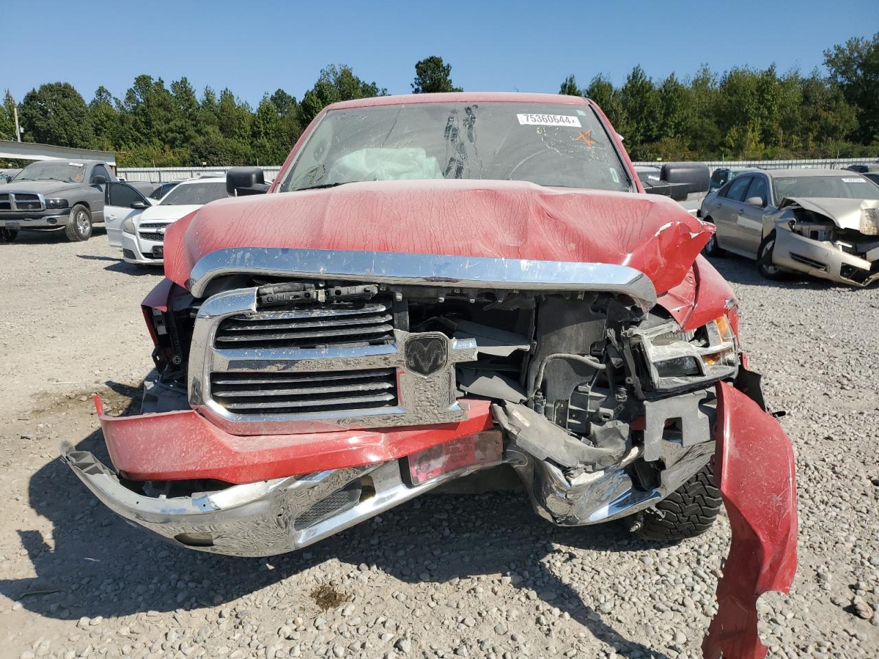 2015 RAM 1500 VIN 1C6RR6LT1FS608118 Copart auction photo, front end damage thumbnail 5