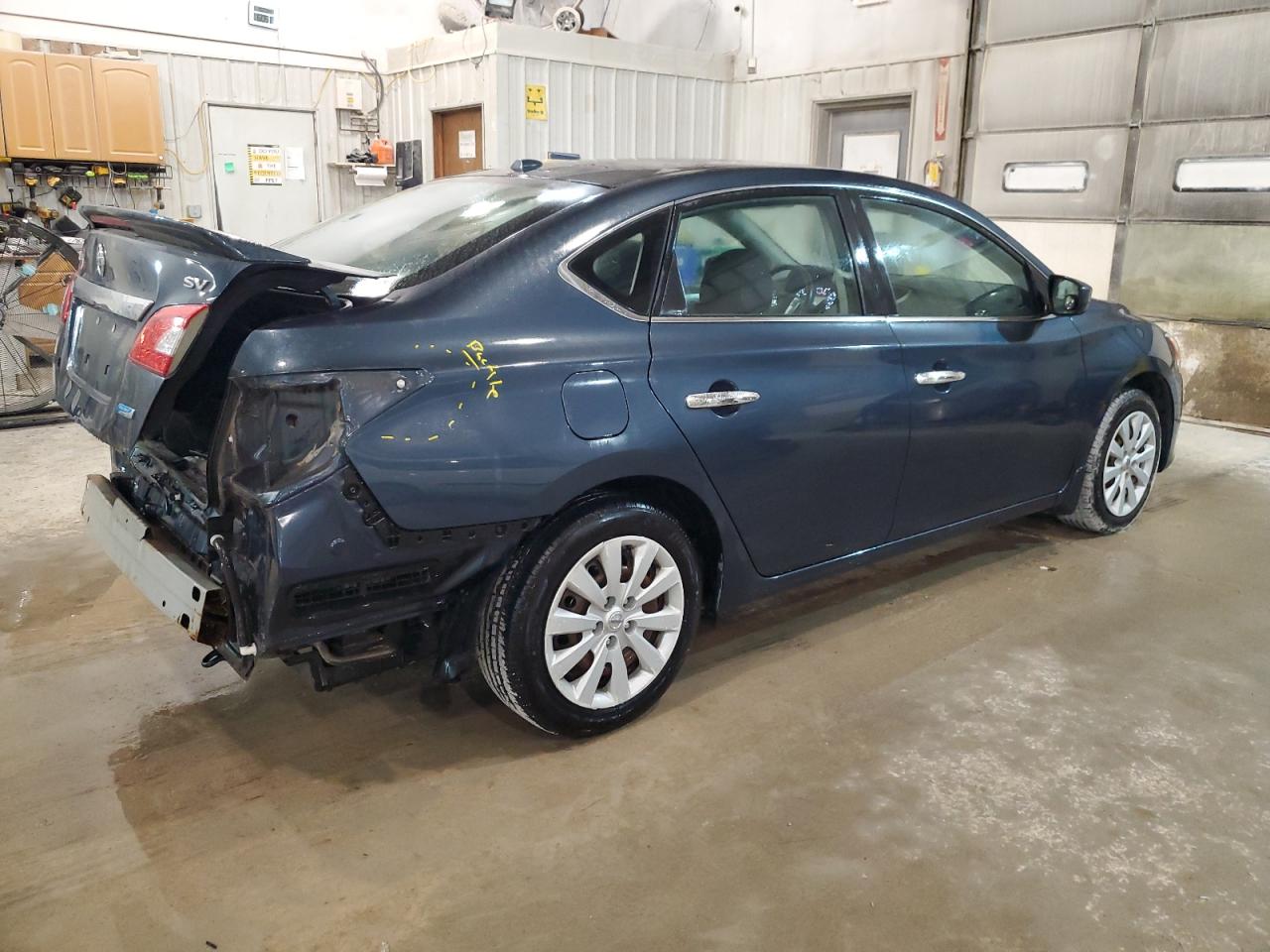 2013 Nissan Sentra VIN 3N1AB7AP1DL622007 Copart auction photo, rear end / side damage thumbnail 3