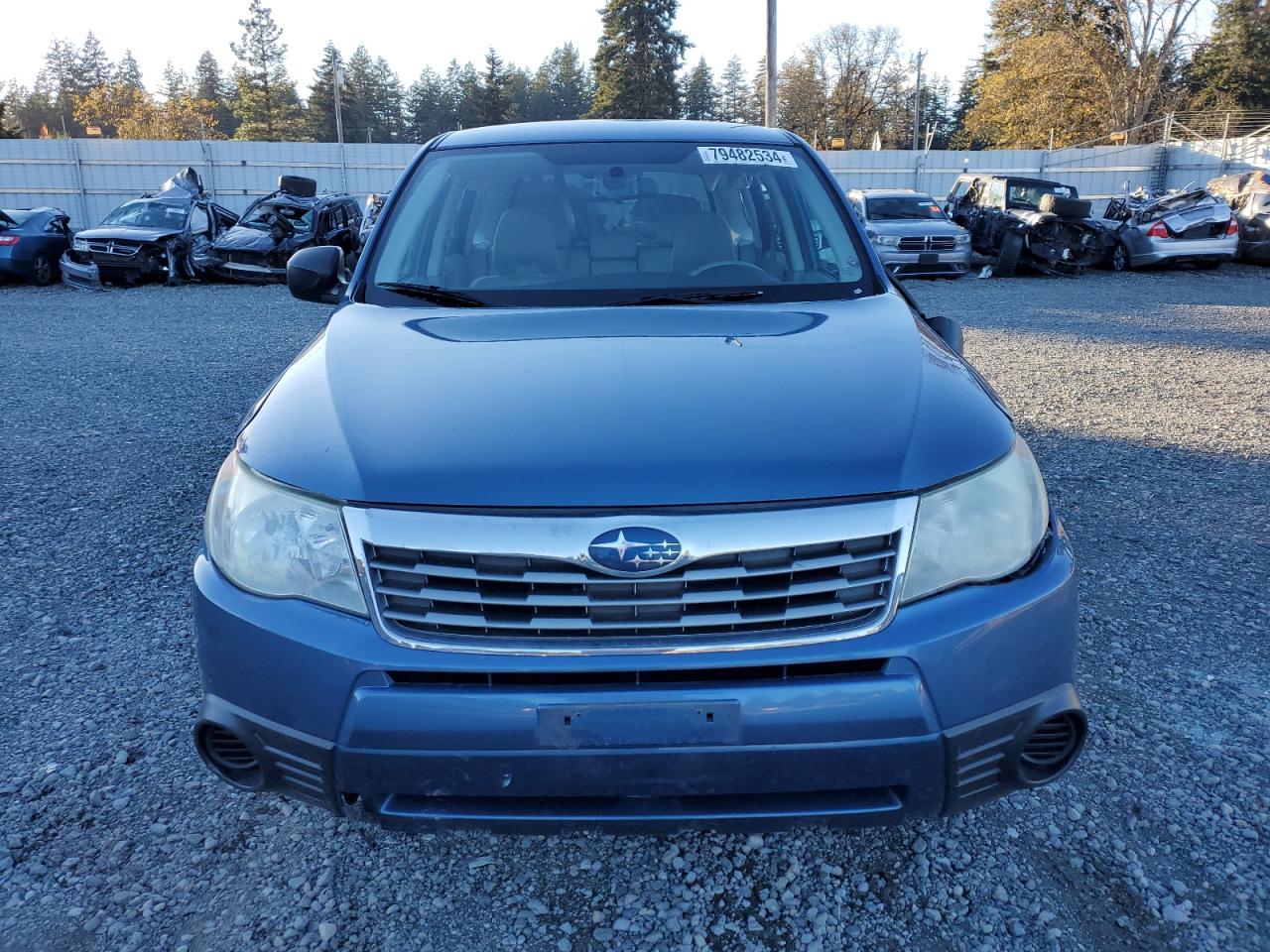 2010 Subaru Forester VIN JF2SH6ACXAH701520 Copart auction photo, front end / side damage thumbnail 5
