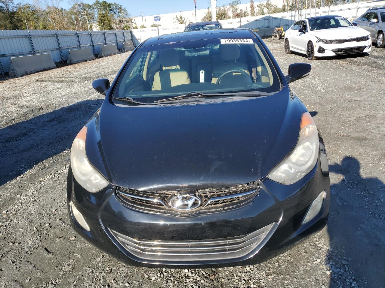 2012 Hyundai Elantra VIN 5NPDH4AE0CH082590 Copart auction photo, water/flood damage thumbnail 6