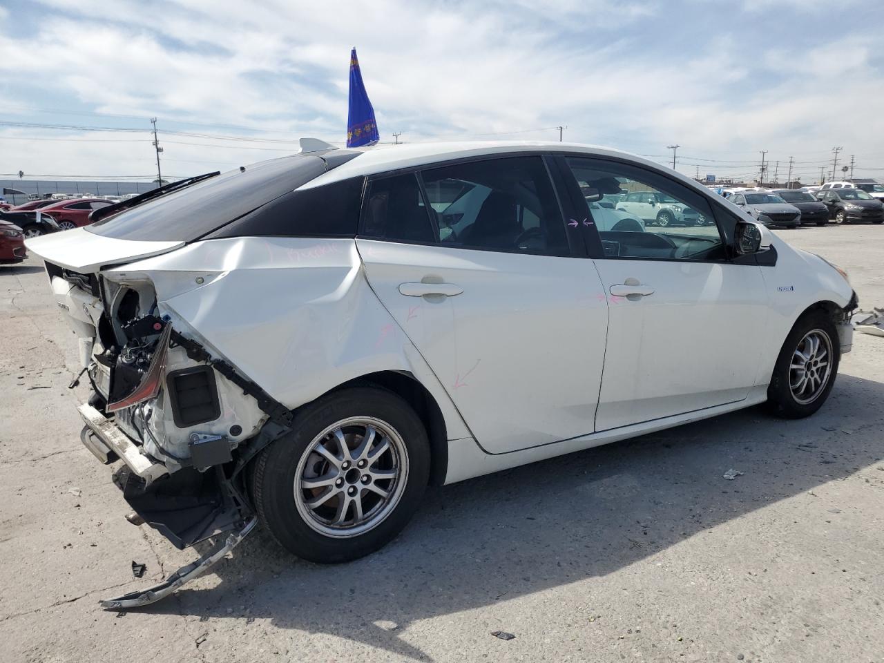 2017 Toyota Prius VIN JTDKARFU3H3033704 Copart auction photo, rear end / front end damage thumbnail 3