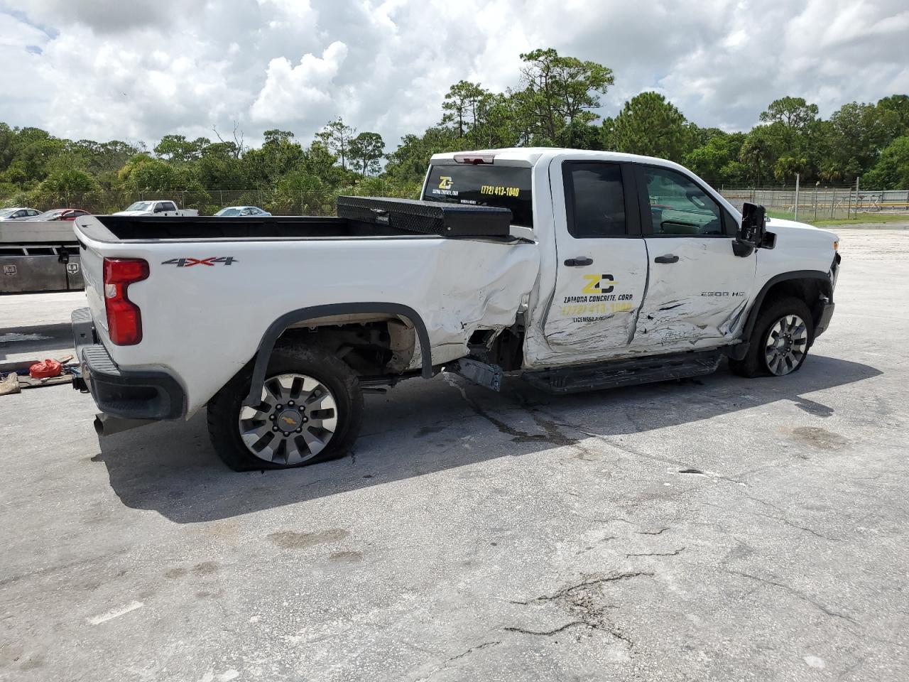 2023 Chevrolet Silverado VIN 1GC5YMEY6PF254761 Copart auction photo, all over damage thumbnail 3