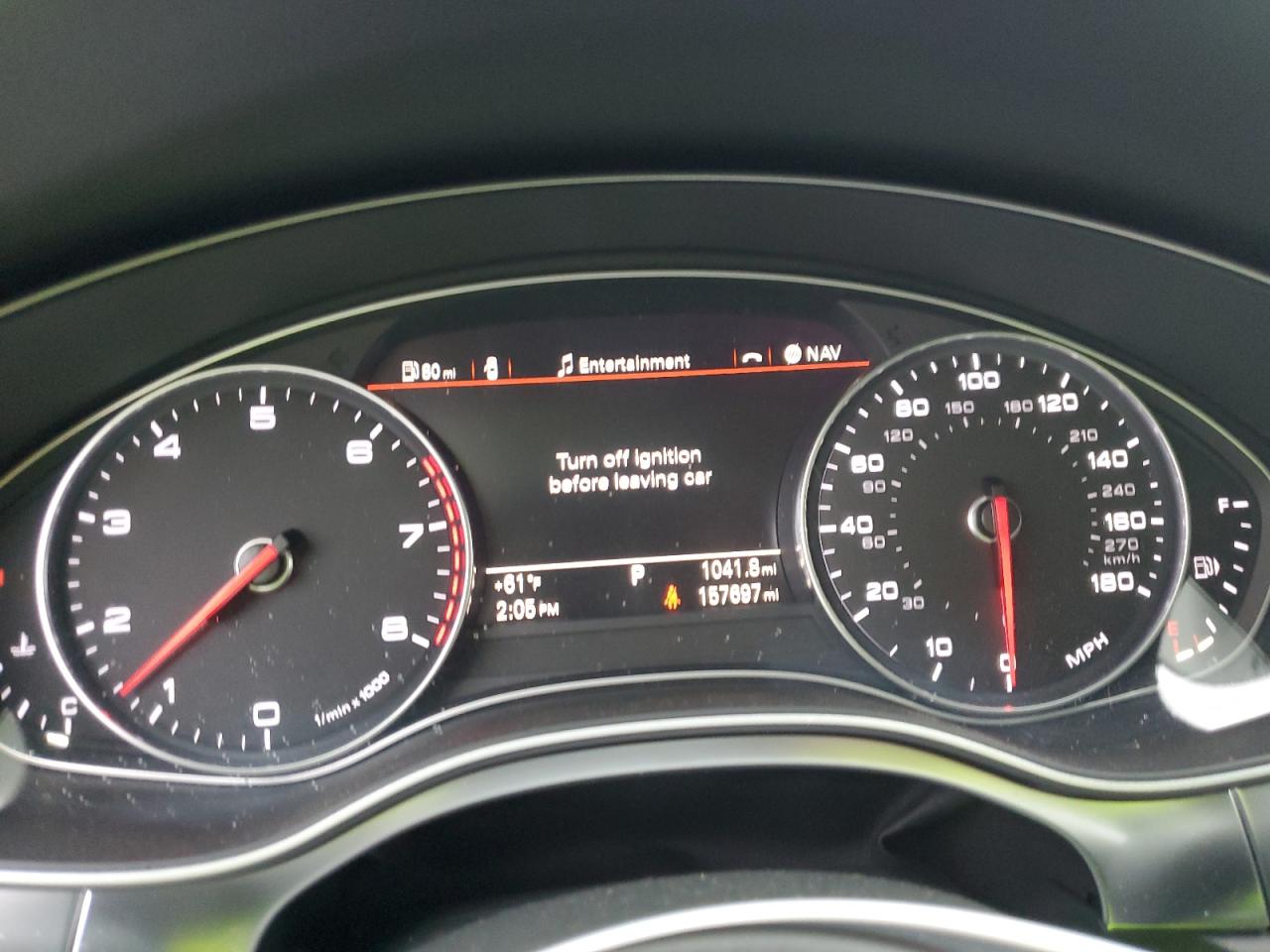 2014 Audi A6 VIN WAUFGAFC9EN156817 Copart auction photo, rear end damage thumbnail 9