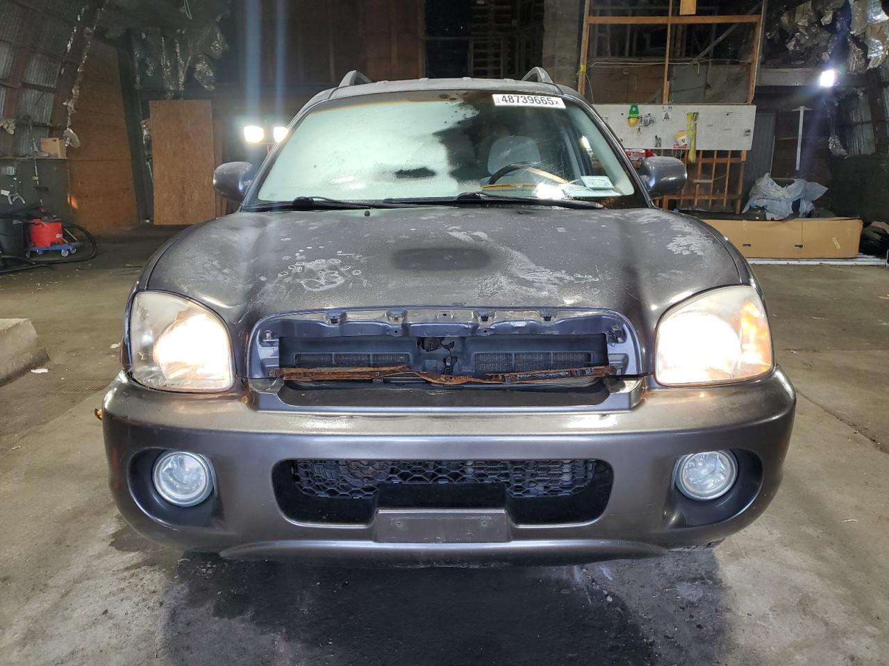 2005 Hyundai Santa Fe VIN KM8SC73E05U981832 Copart auction photo, front end damage thumbnail 5