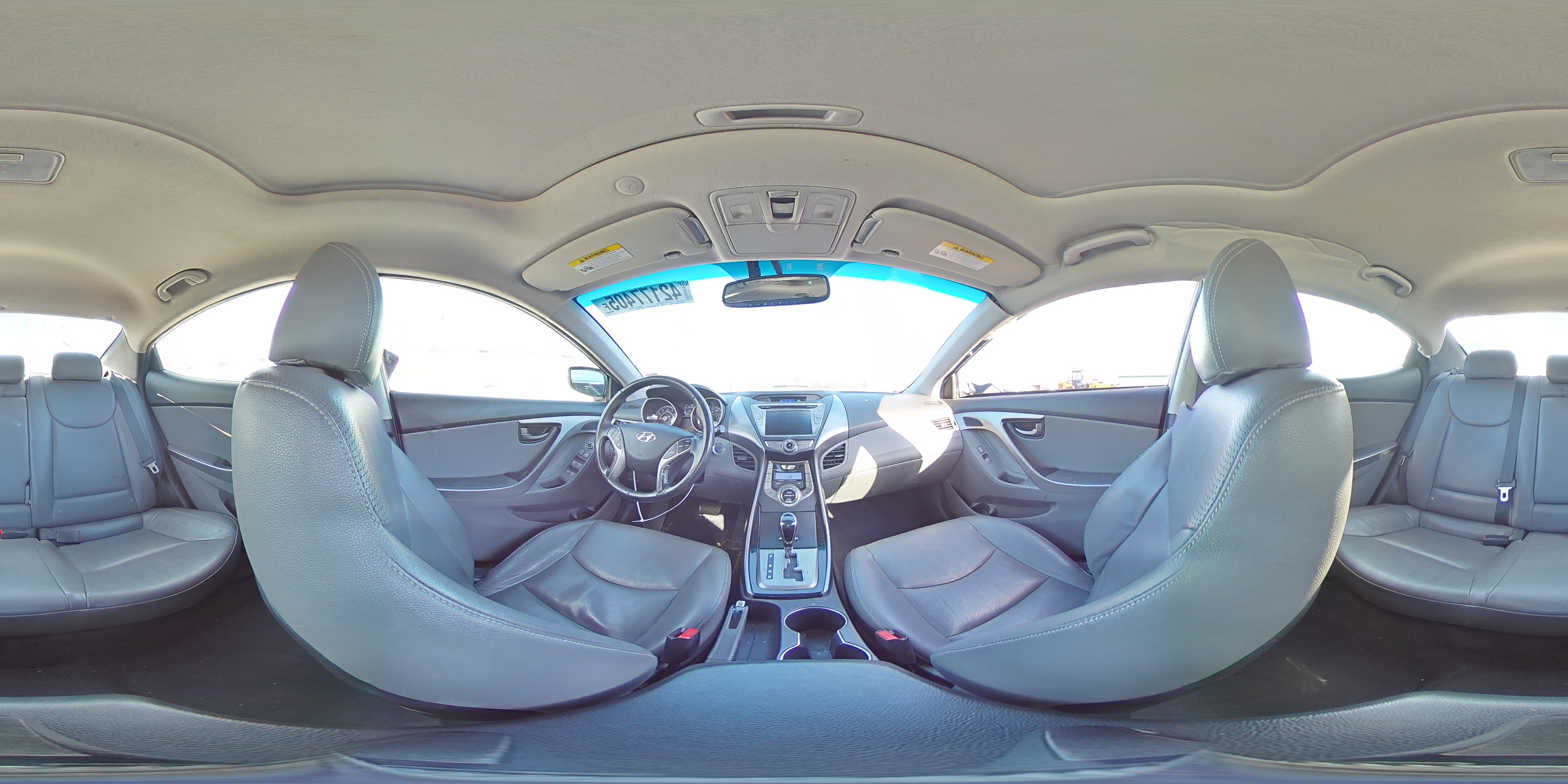2013 Hyundai Elantra VIN KMHDH4AE7DU618194 Copart auction photo, side / front end damage thumbnail 13