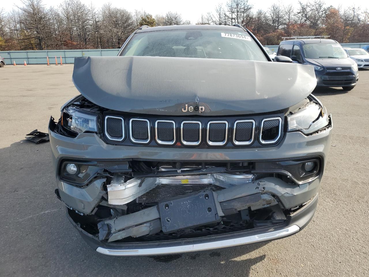 2022 Jeep Compass VIN 3C4NJDCB7NT222312 Copart auction photo, front end / minor dent/scratches damage thumbnail 5