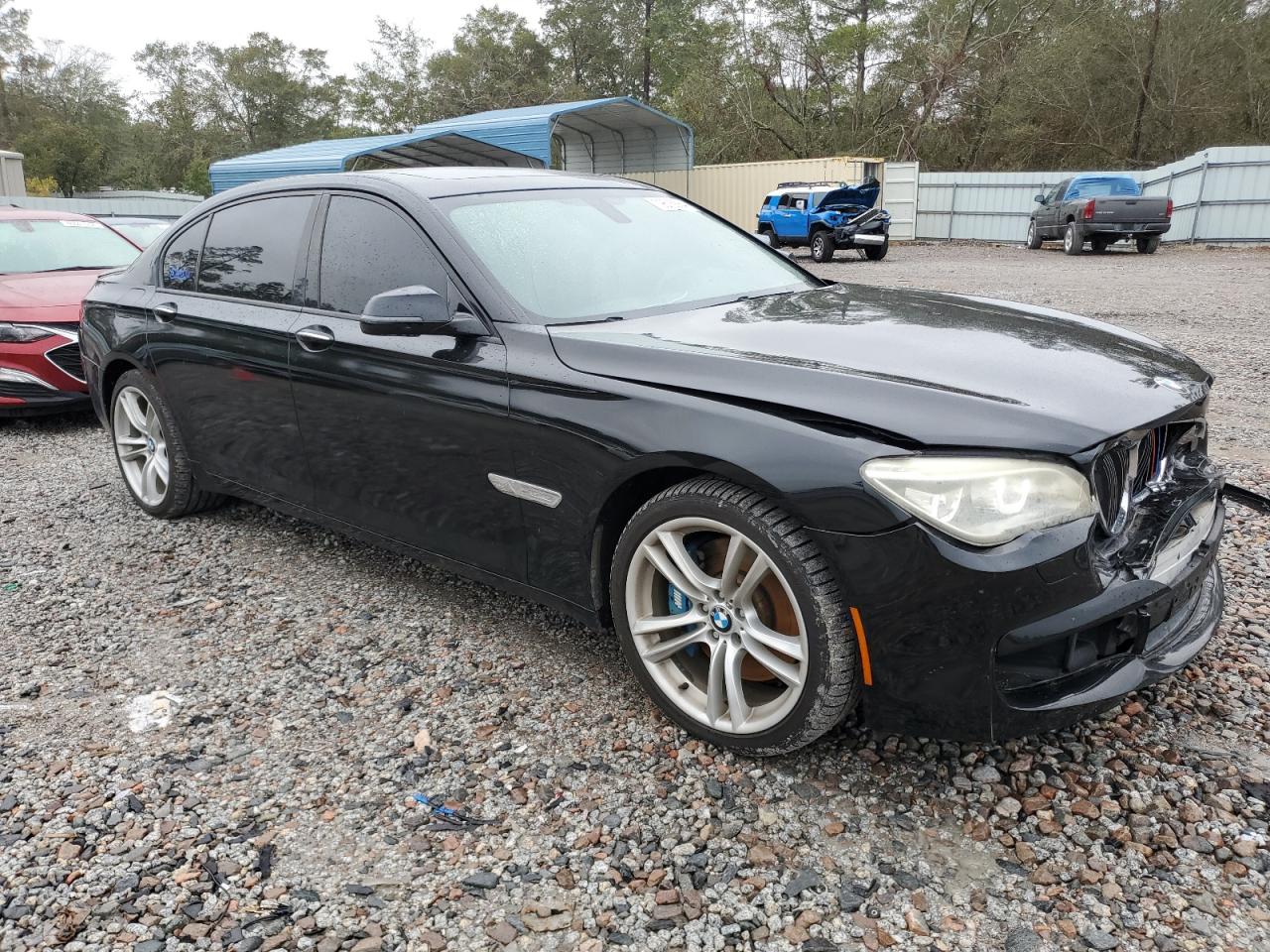 2013 BMW 7er VIN WBAYE8C53DD131817 Copart auction photo, front end damage thumbnail 4