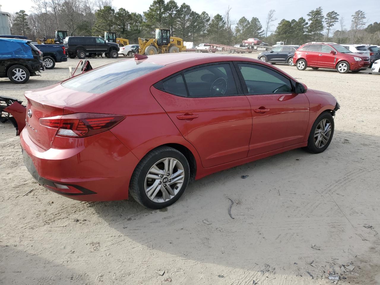 2019 Hyundai Elantra VIN KMHD84LF6KU806871 Copart auction photo, all over damage thumbnail 3