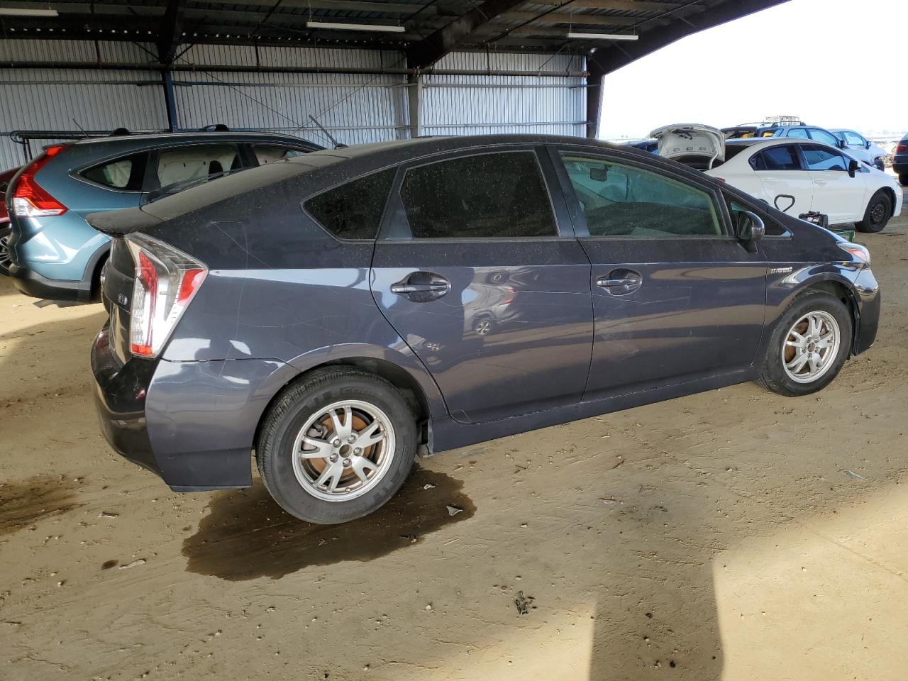 2014 Toyota Prius VIN JTDKN3DU6E0363127 Copart auction photo, vandalism damage thumbnail 3