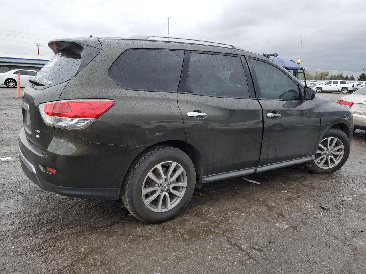 2015 Nissan Pathfinder VIN 5N1AR2MMXFC638844 Copart auction photo, front end / side damage thumbnail 3
