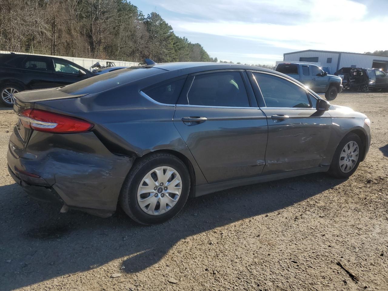 2020 Ford Fusion VIN 3FA6P0G7XLR120648 Copart auction photo, rear end / side damage thumbnail 3