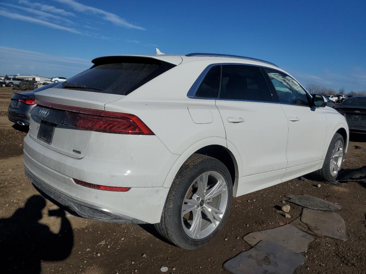 2023 Audi Q8 VIN WA1AVBF1XPD024739 Copart auction photo, front end damage thumbnail 3