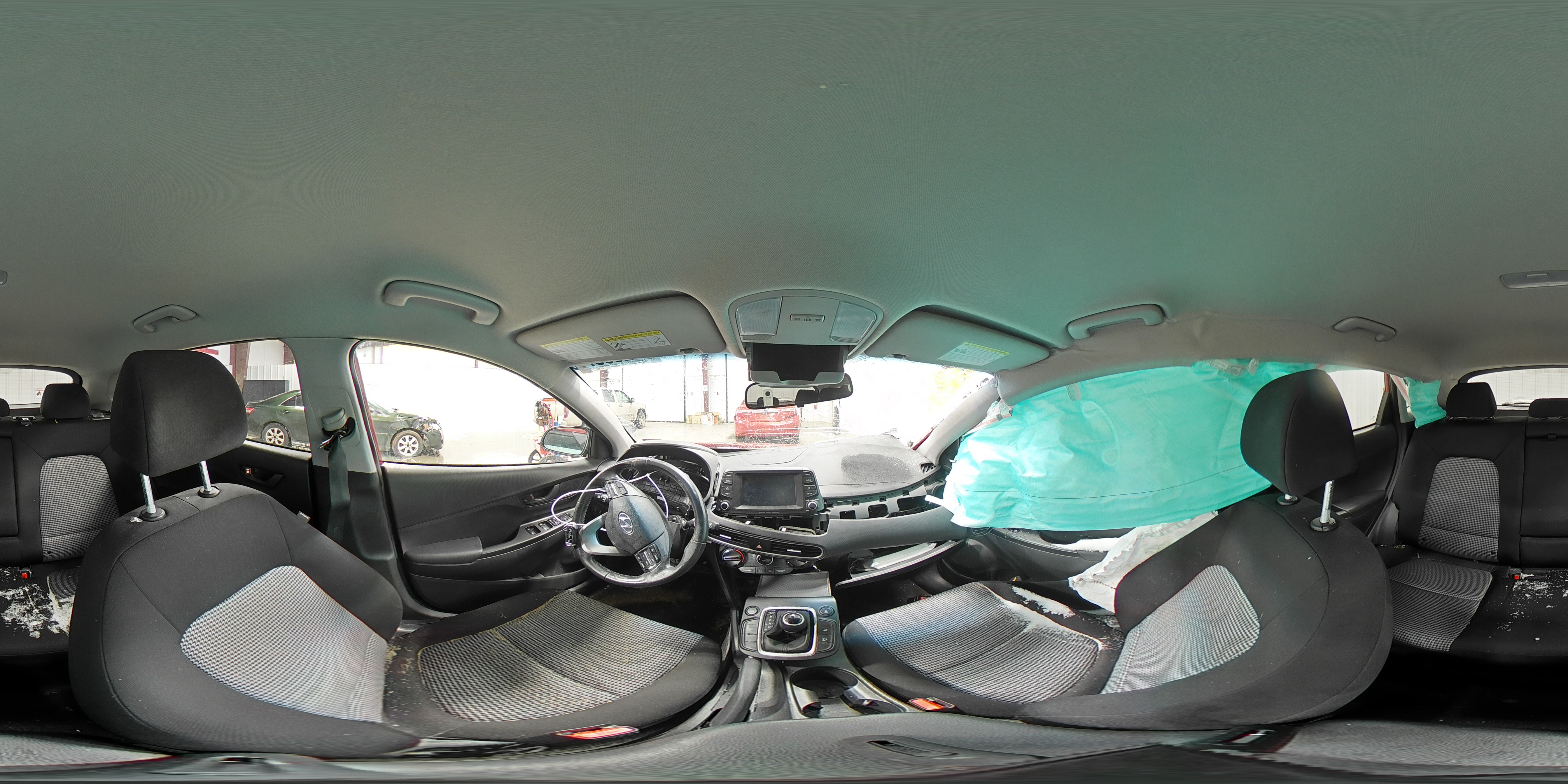 2021 Hyundai Kona VIN KM8K2CAA2MU708319 Copart auction photo, front end / side damage thumbnail 14