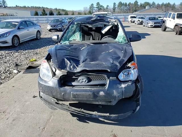 2011 Hyundai Accent VIN KMHCM3AC0BU192880 Copart auction photo, front end / top/roof damage thumbnail 12