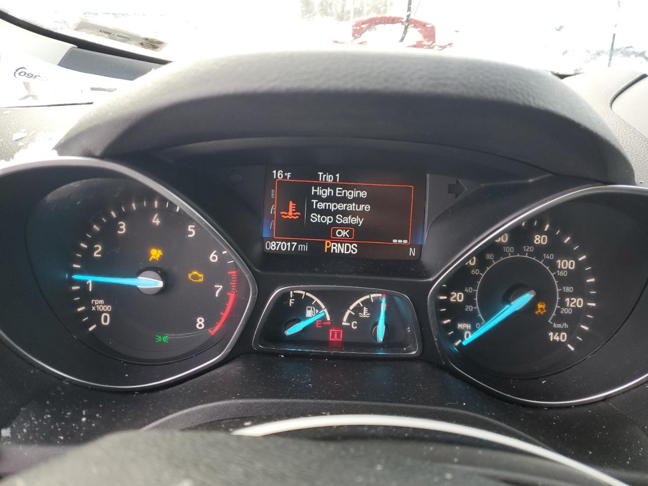 2018 Ford Escape VIN 1FMCU9GD3JUD19459 Copart auction photo, front end / side damage thumbnail 9