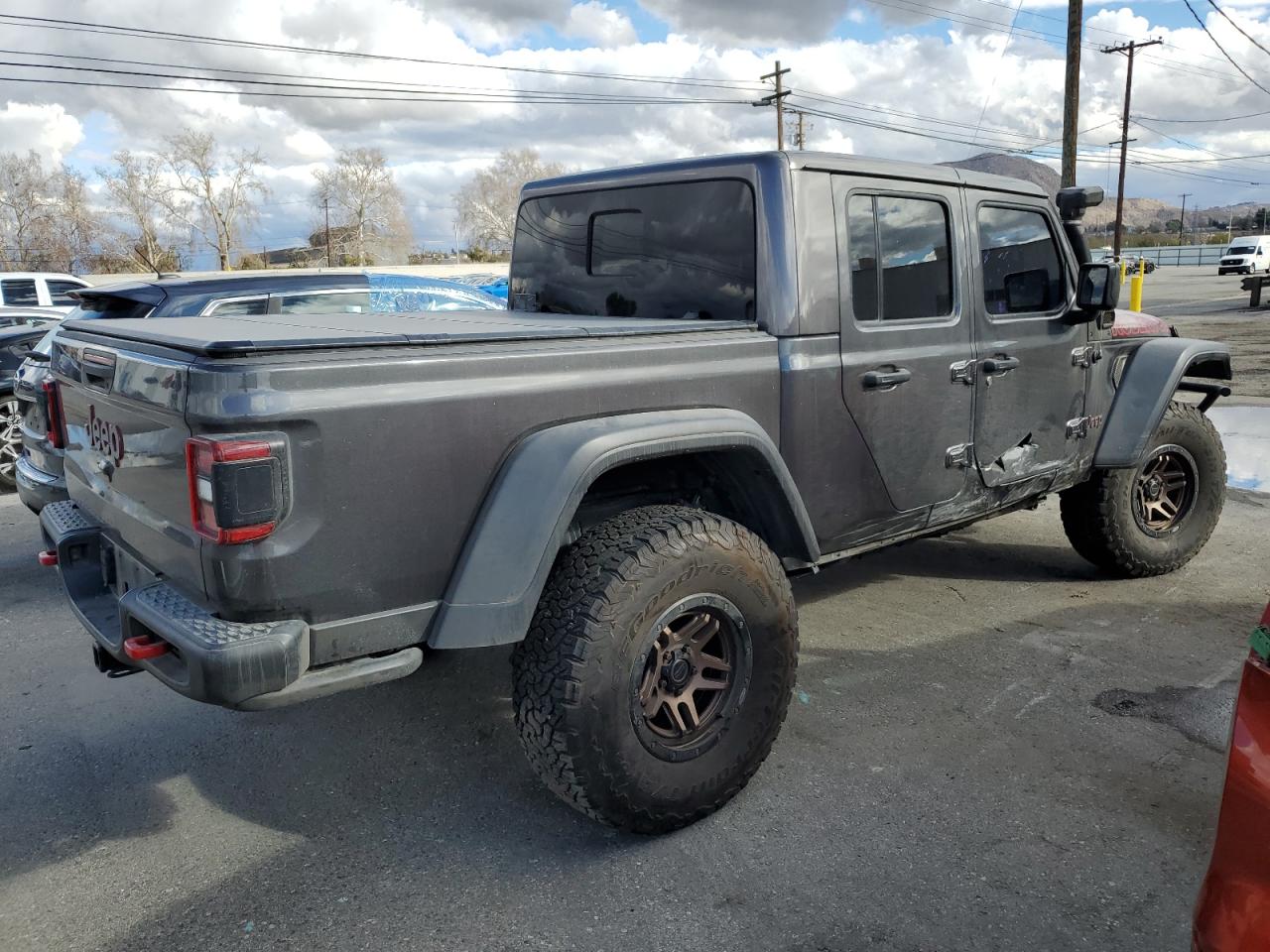 2021 Jeep Gladiator VIN 1C6JJTBG9ML512347 Copart auction photo, side damage thumbnail 3