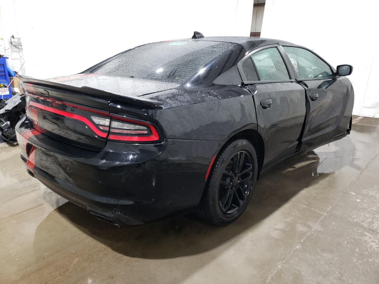 2018 Dodge Charger VIN 2C3CDXJG2JH235555 Copart auction photo, front end / side damage thumbnail 3