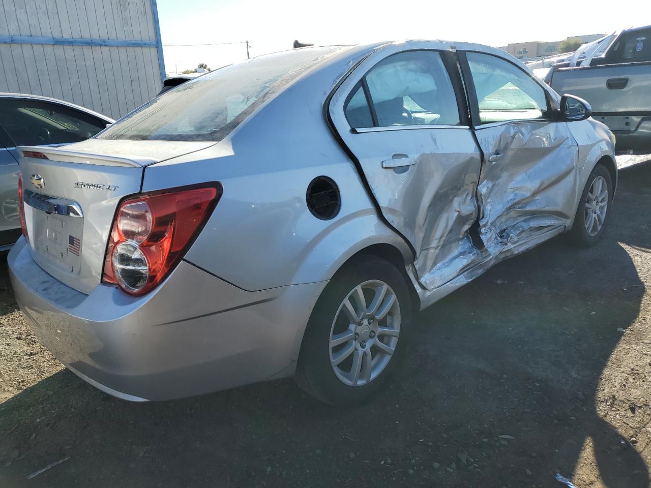 2014 Chevrolet Sonic VIN 1G1JC5SG1E4204334 Copart auction photo, side damage thumbnail 3