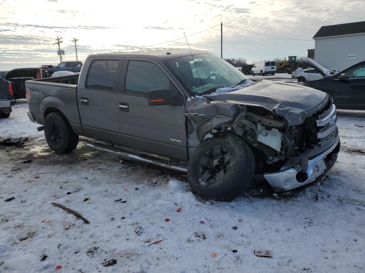 2013 Ford F-150 VIN 1FTFW1ET3DFA66689 Copart auction photo, front end / undercarriage damage thumbnail 4