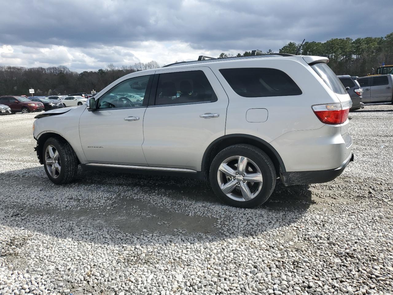 2013 Dodge Durango VIN 1C4RDJEG6DC580138 Copart auction photo, front end / undercarriage damage thumbnail 2