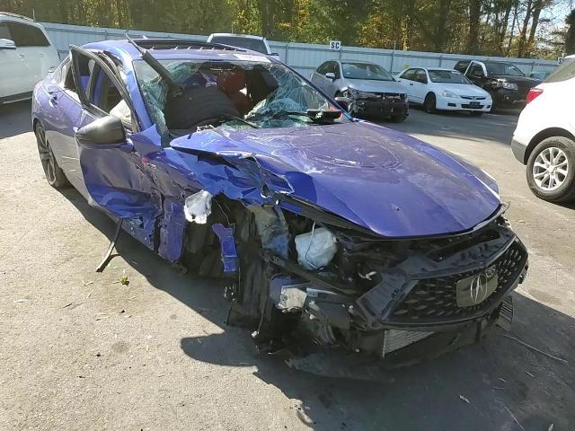 2021 Acura TLX VIN 19UUB6F57MA009183 Copart auction photo, front end / side damage thumbnail 11
